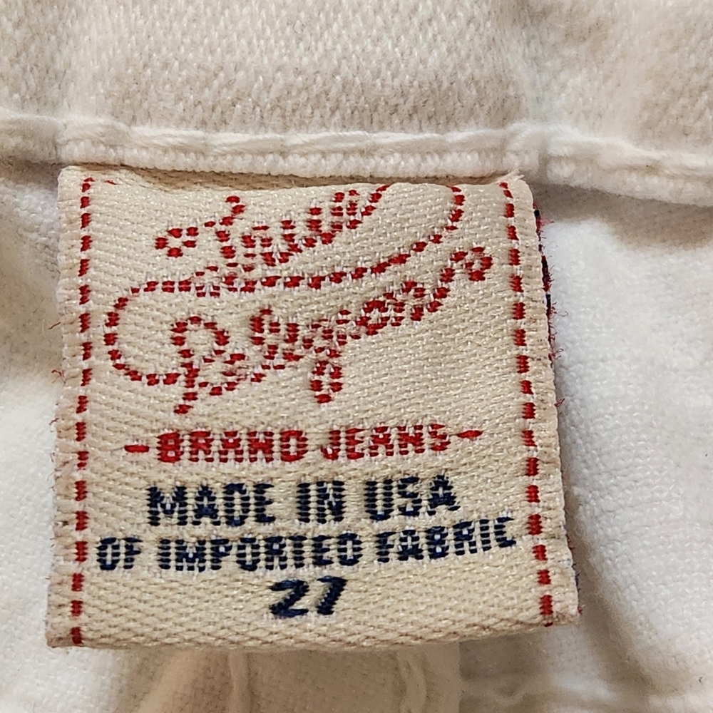 True Religion Jeans Women's 27 White Flare Cotton Stretch Boot Cut Made USA - Picture 5 of 14
